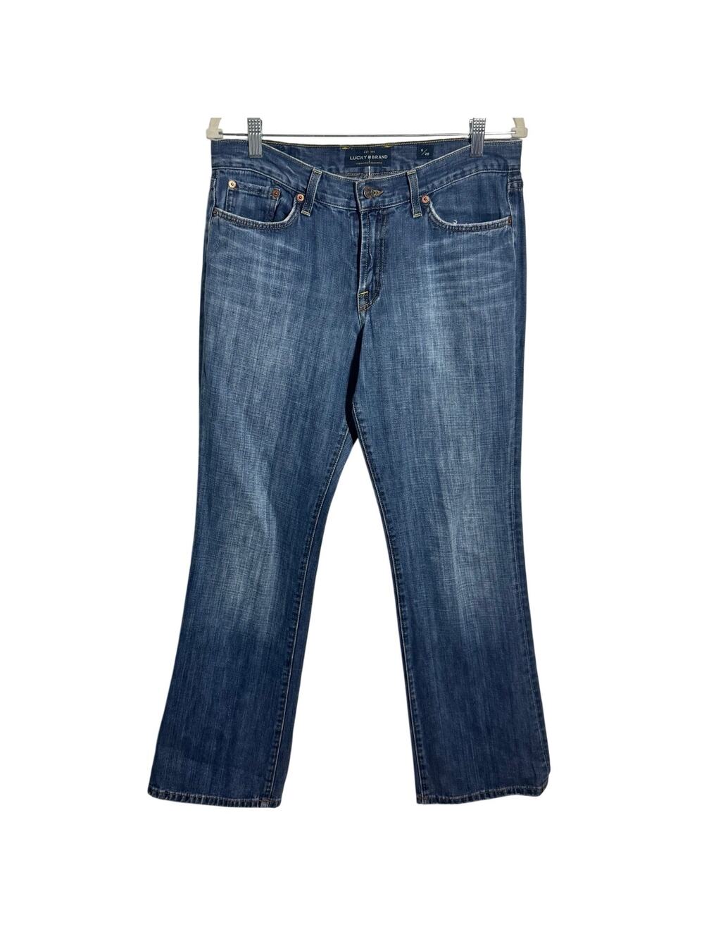 Lucky Brand Lolita Bootcut Denim Western‎ Boho Jean Women 28 Medium Wash Stretch